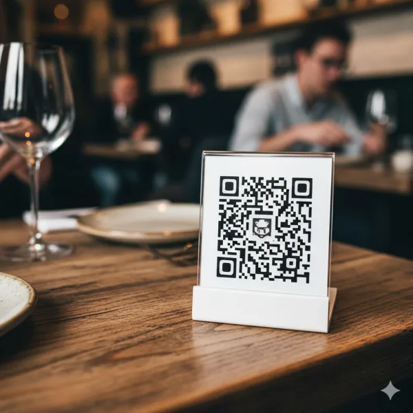 Cliente revisando carta QR restaurante y menú físico impreso con sistema Restomovil - Imagen 3