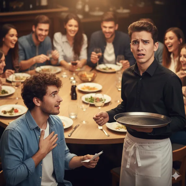 Garzón usando sistema para restaurantes para dividir la cuenta y gestionar pagos por separado sin caos - Imagen 3