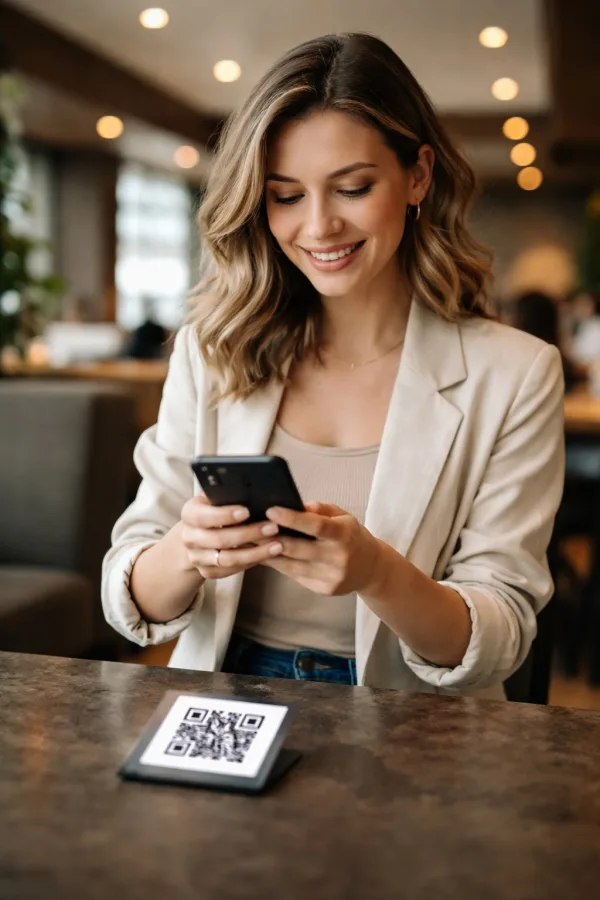 Dueño de restaurante revisando el sitio web de su local en una laptop sobre la barra de cocina - Imagen 2
