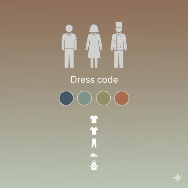 Equipo de restaurante con vestimenta profesional coherente a la identidad de marca del establecimiento - Imagen 2